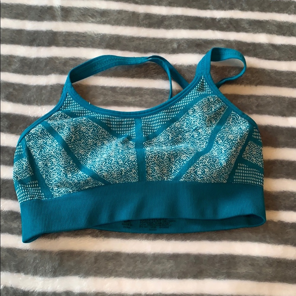 champion blue sports bra